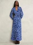 Hobbs Petite Thea Floral A-Line Maxi Dress