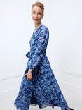 Hobbs Thea Floral Bodice Chiffon A-Line Maxi Dress