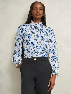 Hobbs Elspeth Floral Top, Ivory/Multi, Ivory/Multi