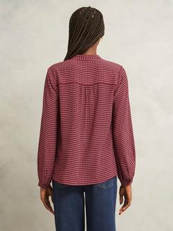Hobbs Mila Geometric Top, Red/Multi - view 2, Red/Multi