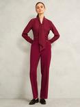 Hobbs Mimi V-Neck Top, Beryl Red