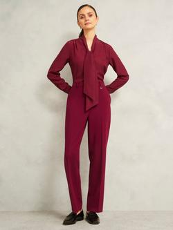 Hobbs Mimi V-Neck Top, Beryl Red, Beryl Red