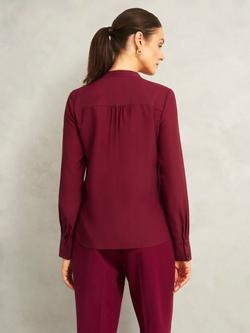 Hobbs Mimi V-Neck Top, Beryl Red - view 2, Beryl Red