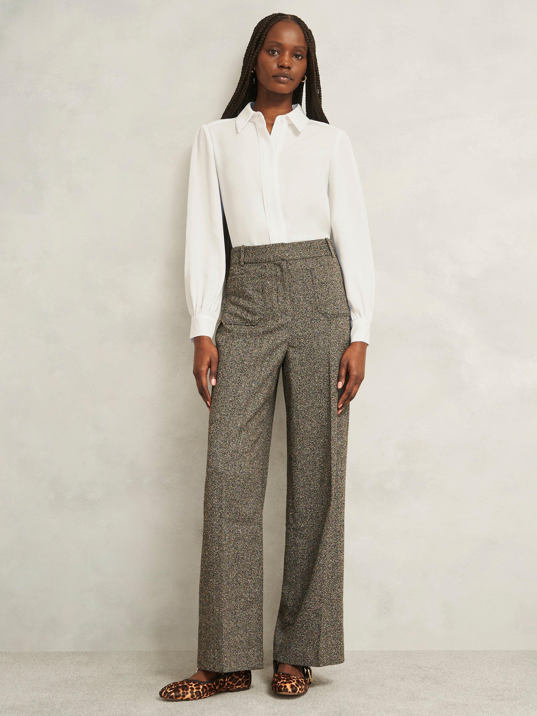 Product image 5 of 6, which shows Hobbs Rose Long Sleeve Shirt, Ivory, 10