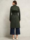 Hobbs Petite Hallie Trench Coat, Woodland Green