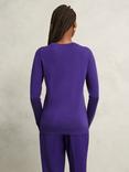 Hobbs Penny Pure Merino Wool Jumper, Future Purple