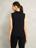 Hobbs Clarice Neck Detail Top, Black