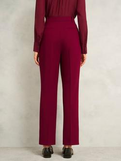 Hobbs Mabel Tailored Trousers, Beryl Red - view 2, Beryl Red