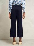 Hobbs Norfolk Cropped Tailored Trousers, Navy