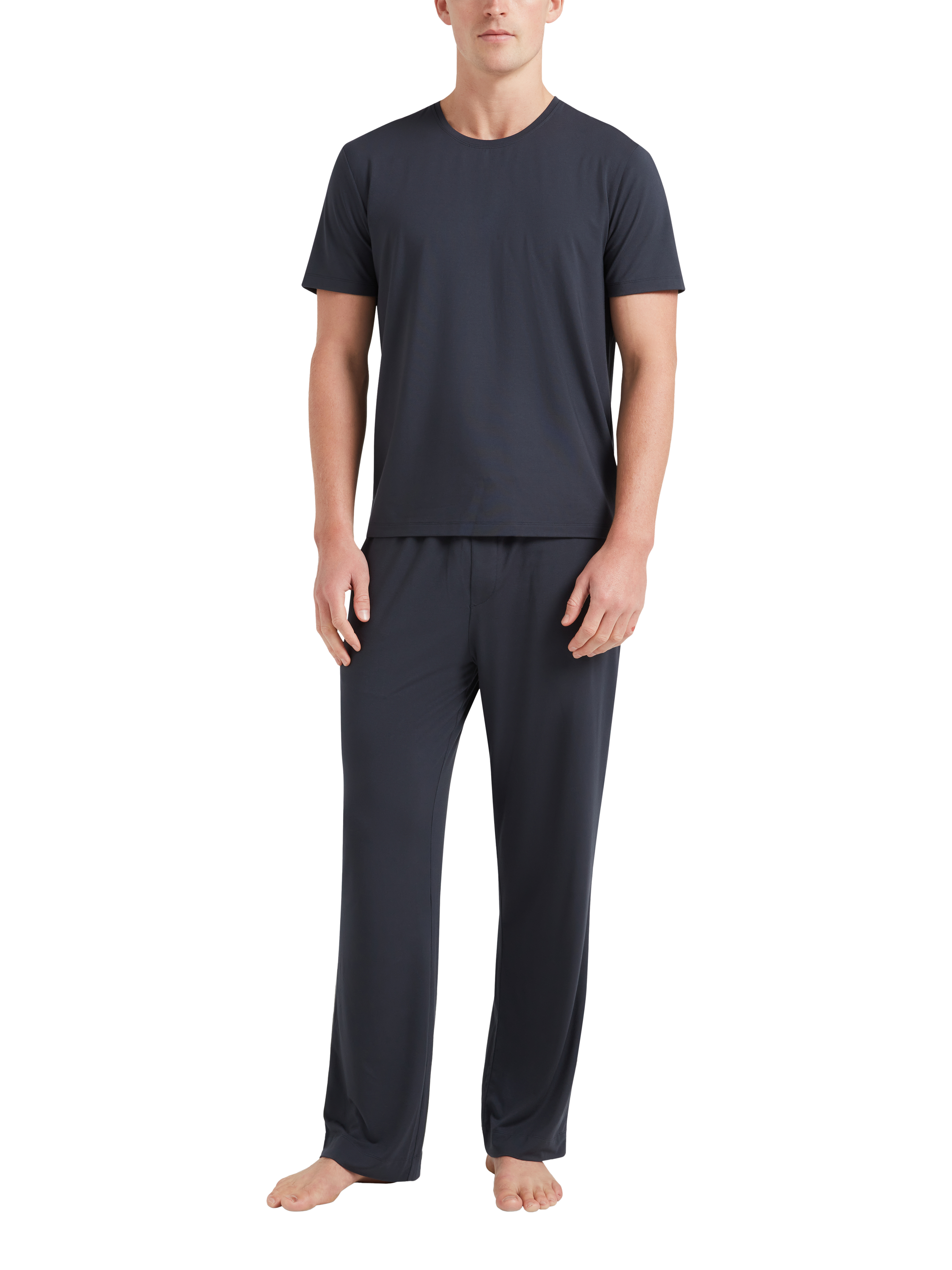 Product image 1 of 5, which shows CHÉ Studios Lounge Trousers containing TENCEL™ Modal, Blue Navy, S