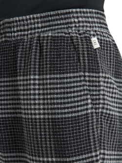 CHÉ Studios Cotton-Cashmere Check Pyjama Trousers, Grey Mid - view 2, Grey Mid