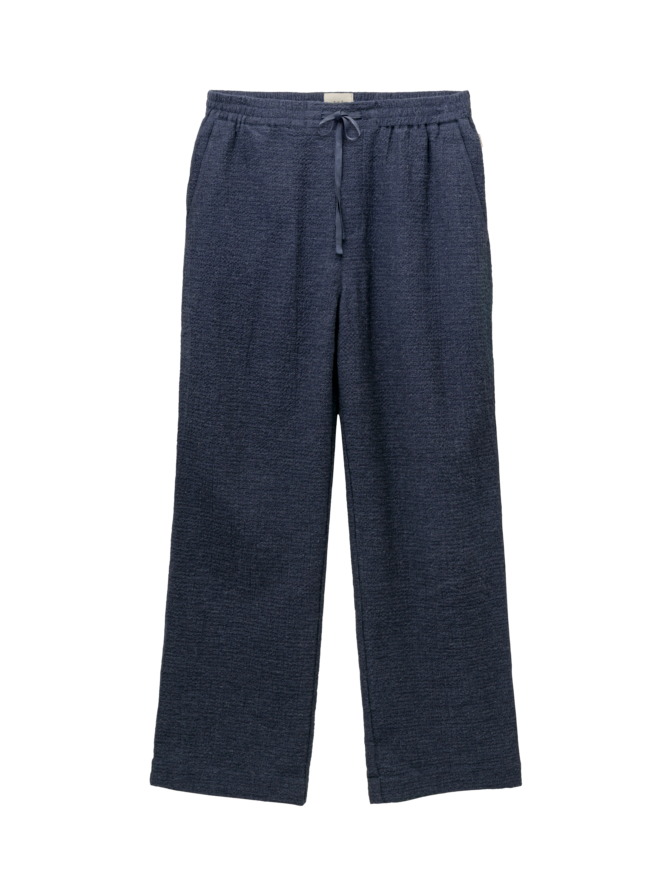 Product image 5 of 5, which shows CHÉ Studios Cotton Cashmere Blend Pyjama Trousers, Blue Navy, S