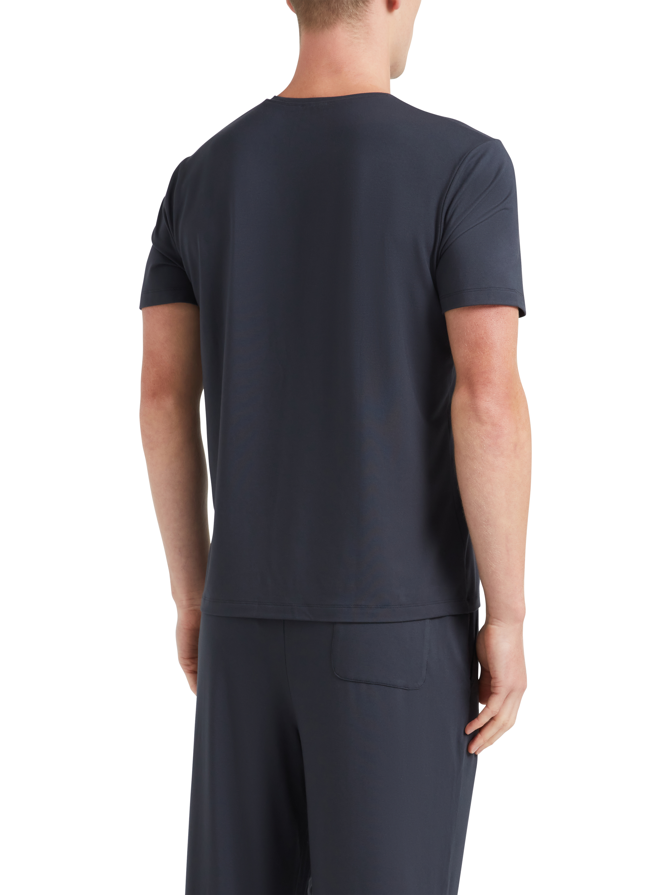 Product image 5 of 6, which shows CHÉ Studios Lounge T-Shirt containing TENCEL™ Modal, Blue Navy, S
