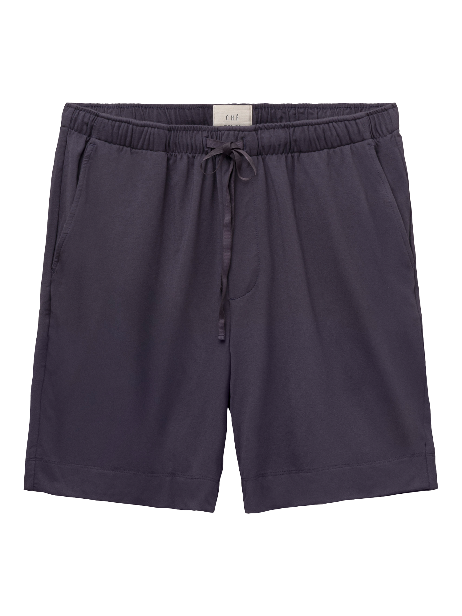 Product image 1 of 3, which shows CHÉ Studios Lounge Shorts containing TENCEL™ Modal, Blue Navy, S