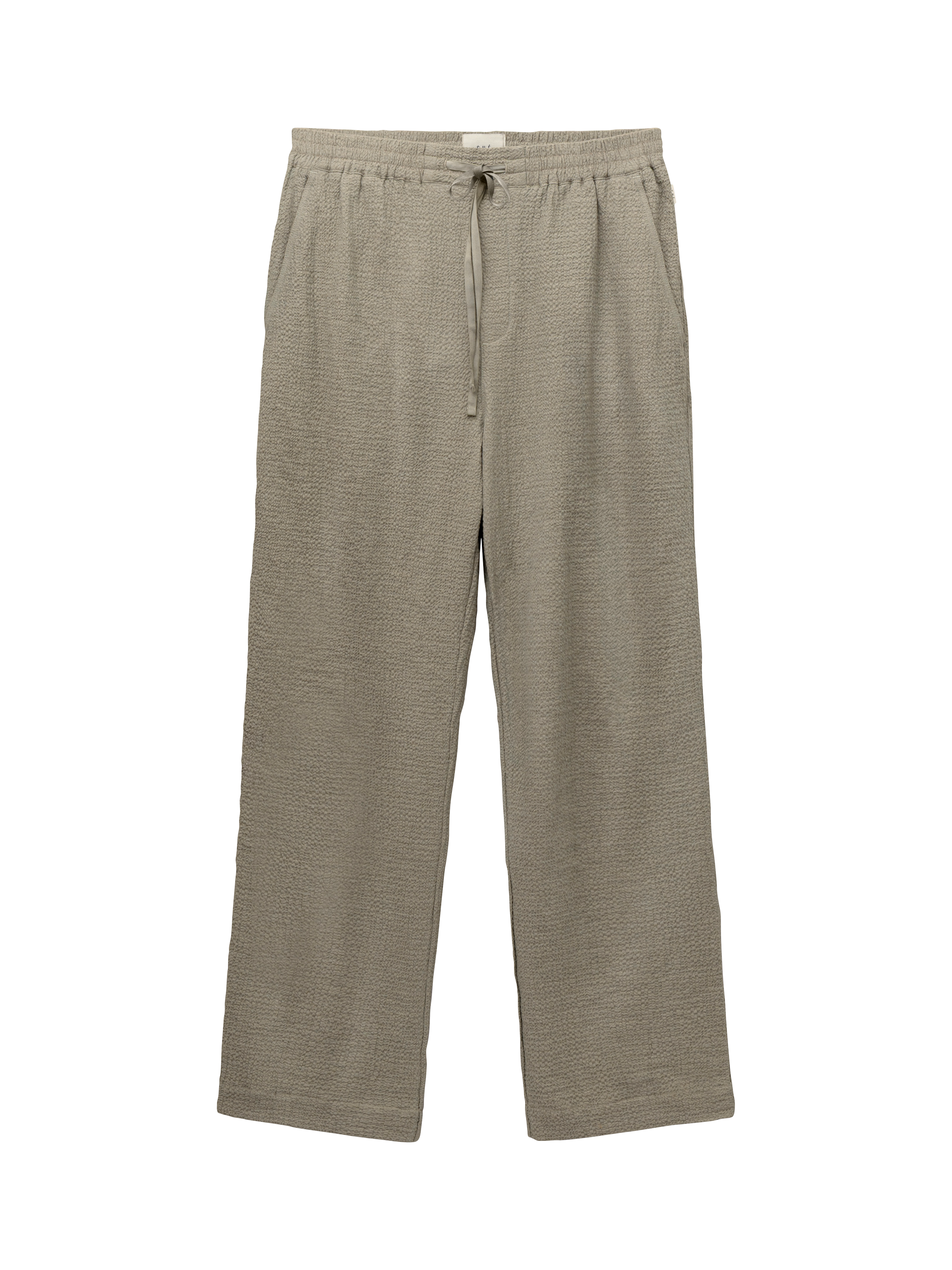 Product image 5 of 5, which shows CHÉ Studios Cotton Cashmere Blend Pyjama Trousers, Green Mid, S