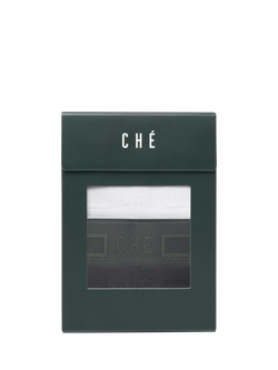 CHÉ Studios Solid Colour Mixed Briefs, Pack of 3, Multi Multi