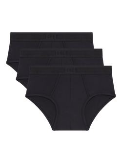 CHÉ Studios Briefs containing TENCEL™ Modal, Pack of 3, Black Black, Black Black