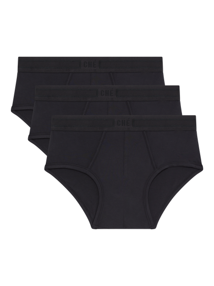 CHÉ Studios Briefs containing TENCEL™ Modal, Pack of 3, Black Black, Black Black