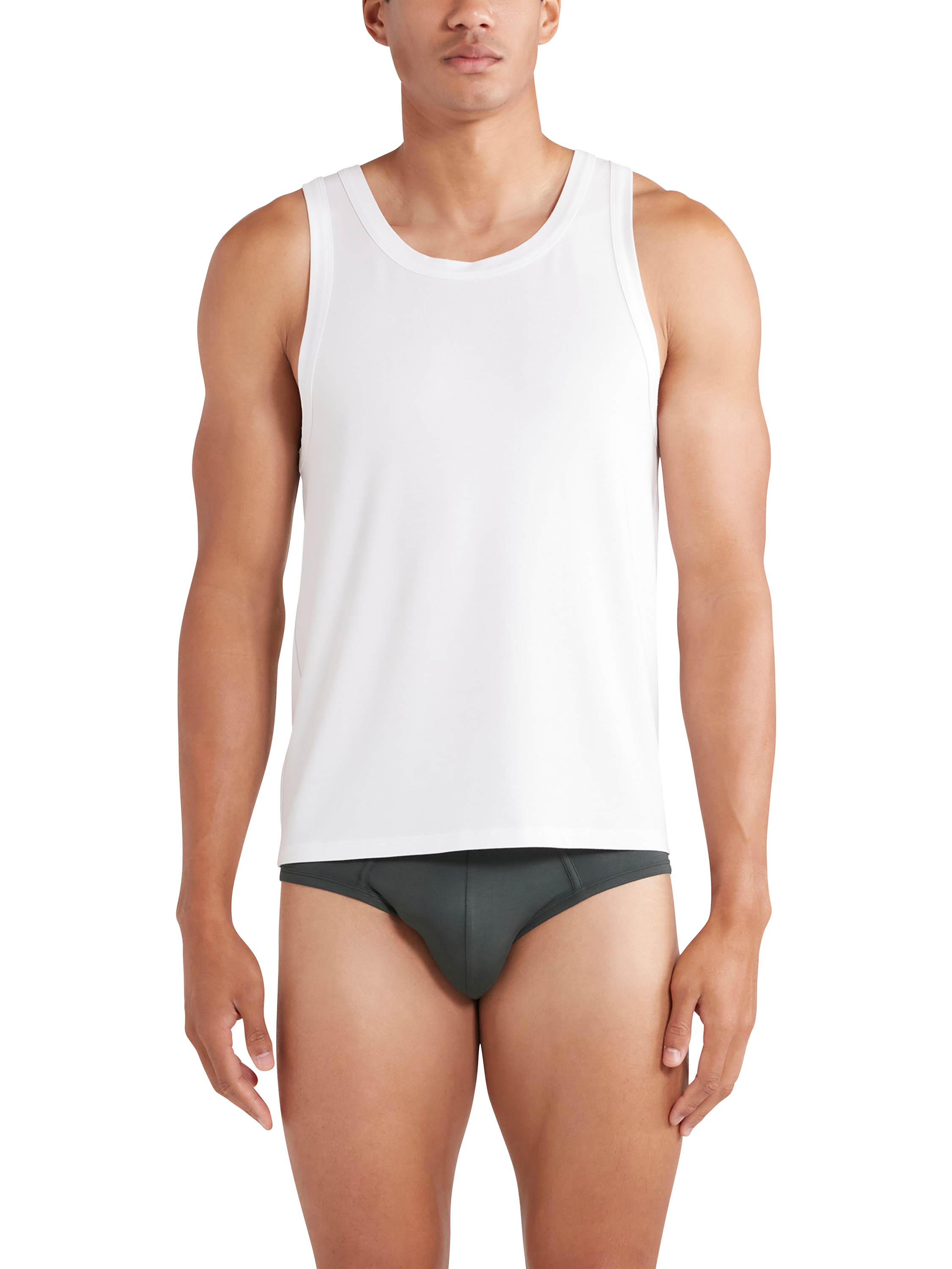 Product image 2 of 5, which shows CHÉ Studios Sleeveless Vest containing TENCEL™ Modal, White White, S