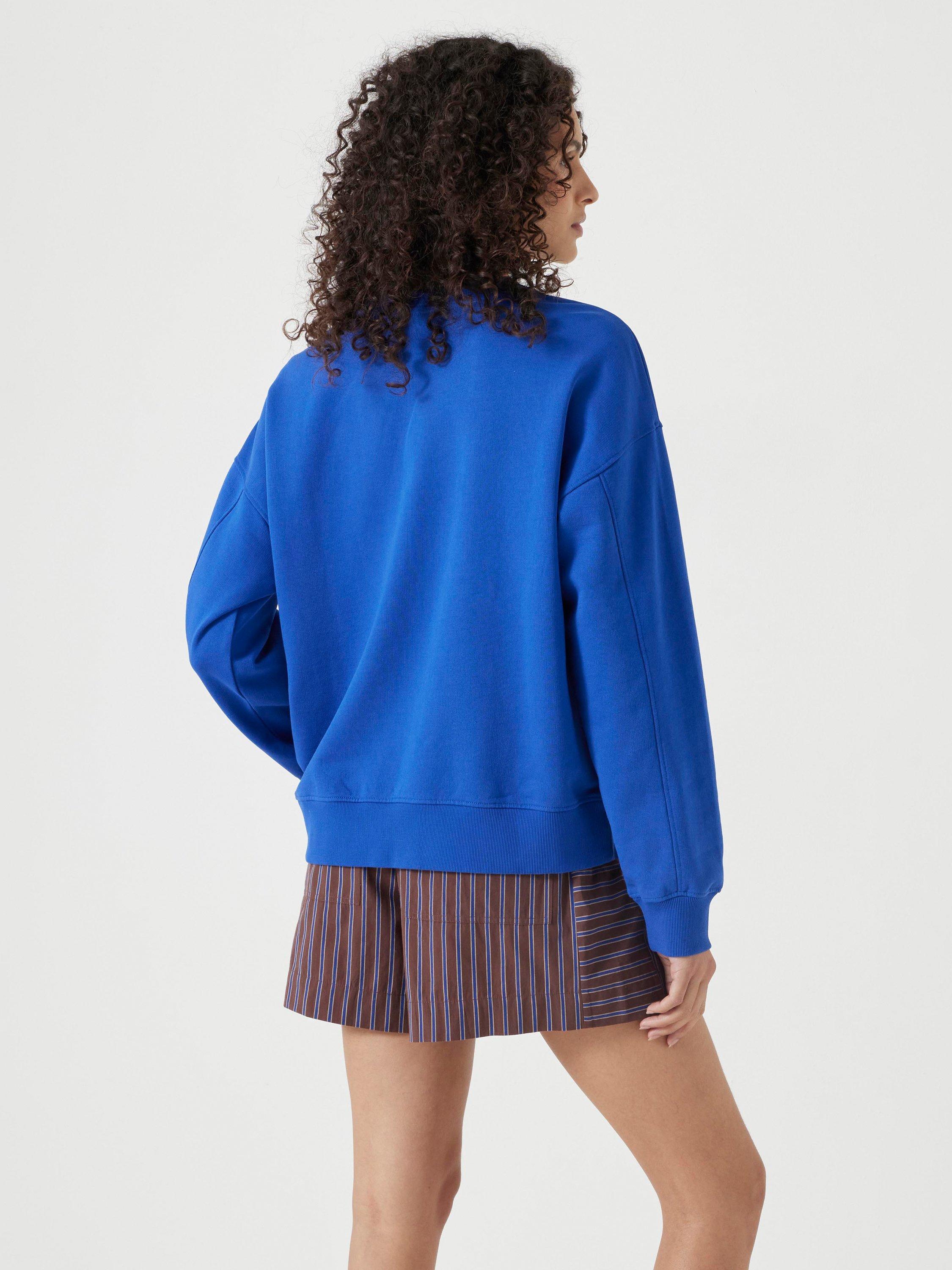 Product image 5 of 5, which shows HUSH Collegiate Graphic Sweatshirt, Blue/Multi, L