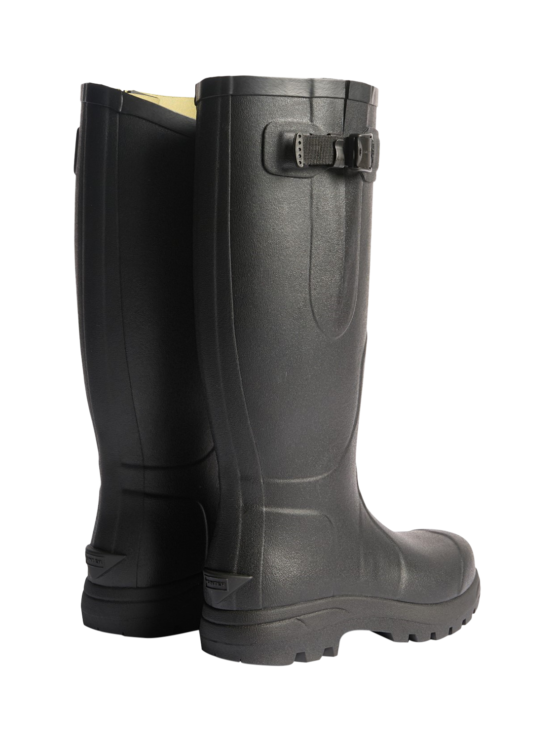 Product image 3 of 4, which shows Hunter Balmoral MK II Natural Rubber Chunky Sole Boots, Black, 4