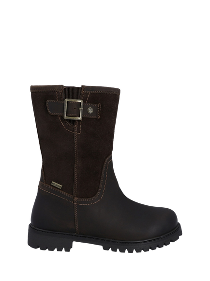 Hunter Canna Hybrid Leather Suede Ankle Country Boots, Brown