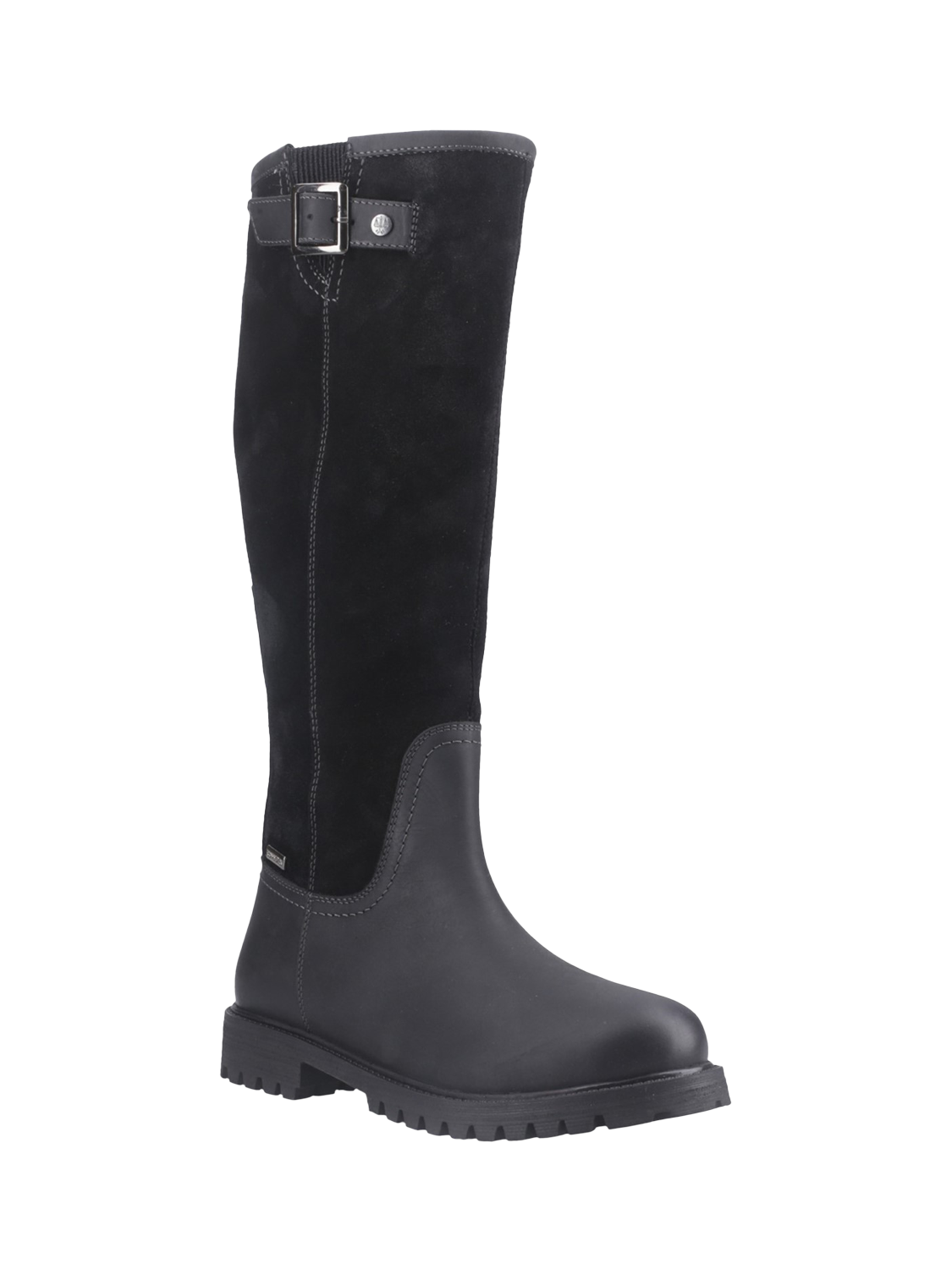 Product image 2 of 4, which shows Hunter Canna Tall WP Leather Country Boots , Black, 4