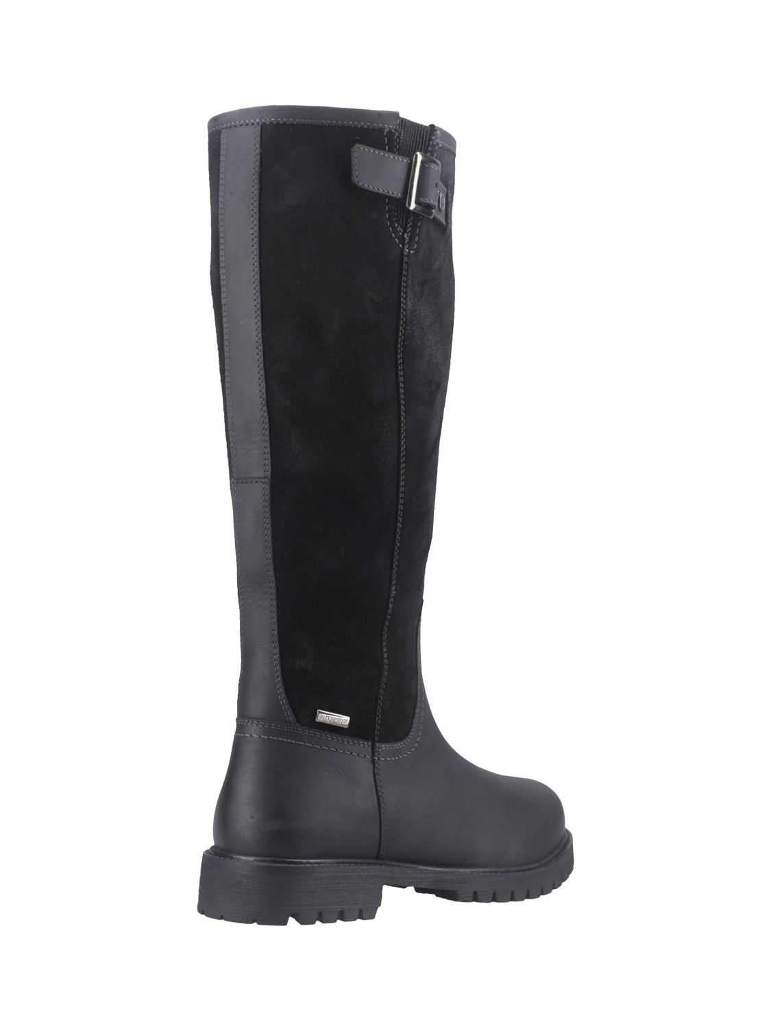 Product image 3 of 4, which shows Hunter Canna Tall WP Leather Country Boots , Black, 4