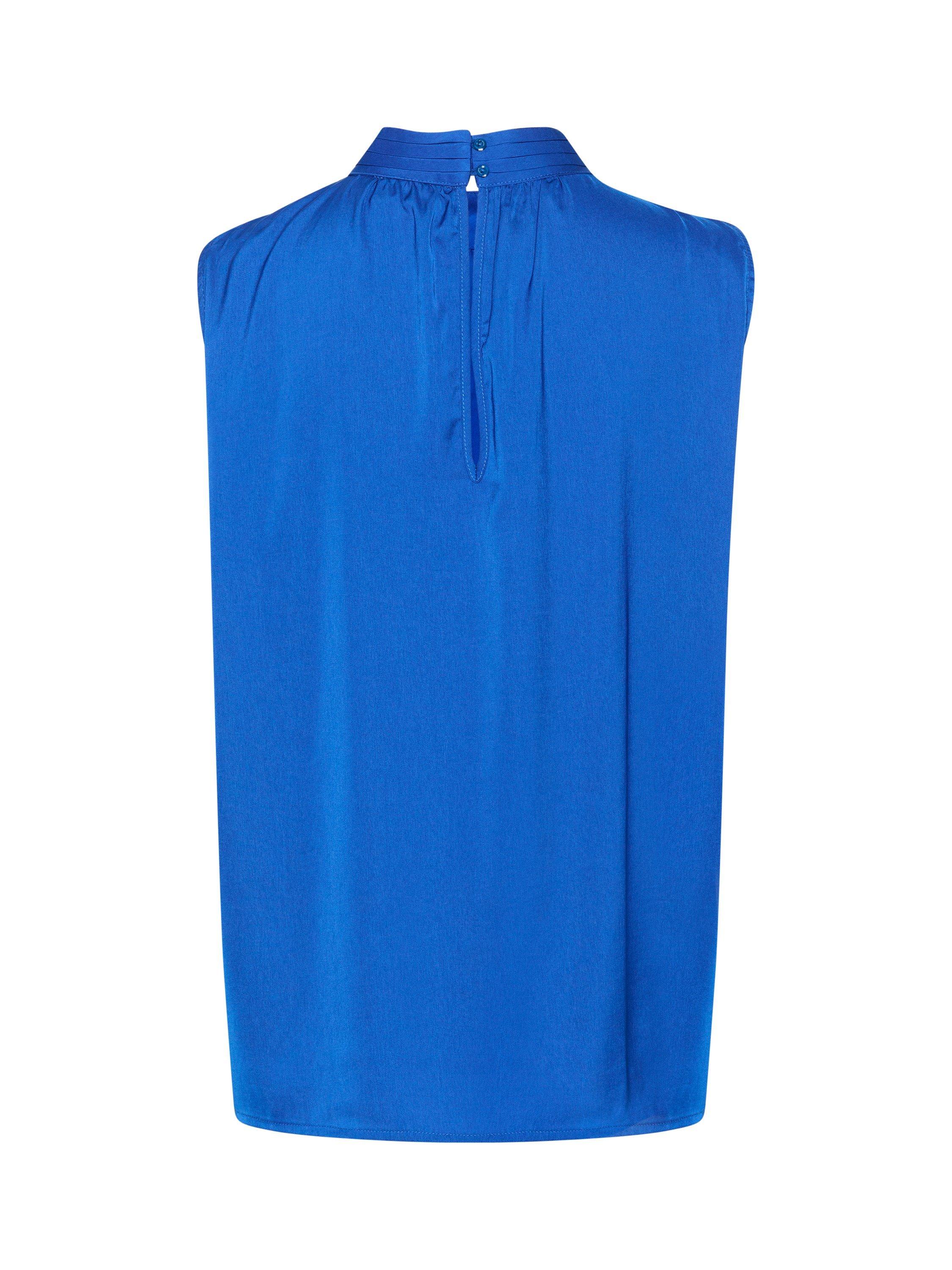 Product image 5 of 5, which shows Saint Tropez Aileen High Neck Sleeveless Blouse, Surf Blue, XL