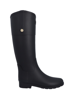 Hunter Refined Riding Tall Wellington Boots, Black, Black