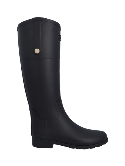 Hunter Refined Riding Tall Wellington Boots, Black, Black