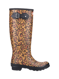 Hunter Original Leopard Print Tall Wellington Boots, Multi, Multi