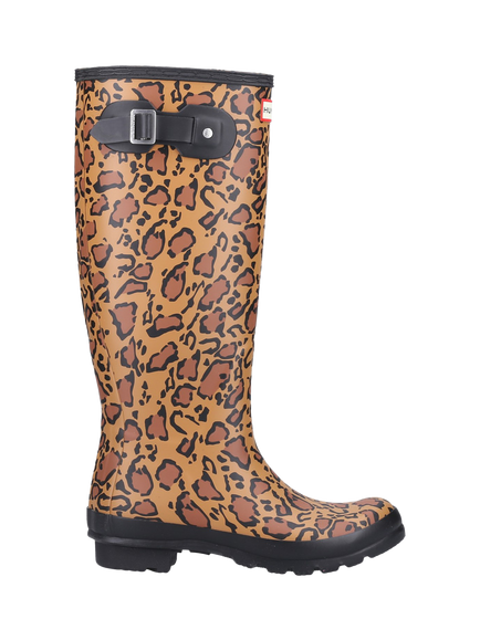 Hunter Original Leopard Print Tall Wellington Boots, Multi, Multi