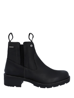 Hunter Skye Dealer Leather Ankle Boots, Black
