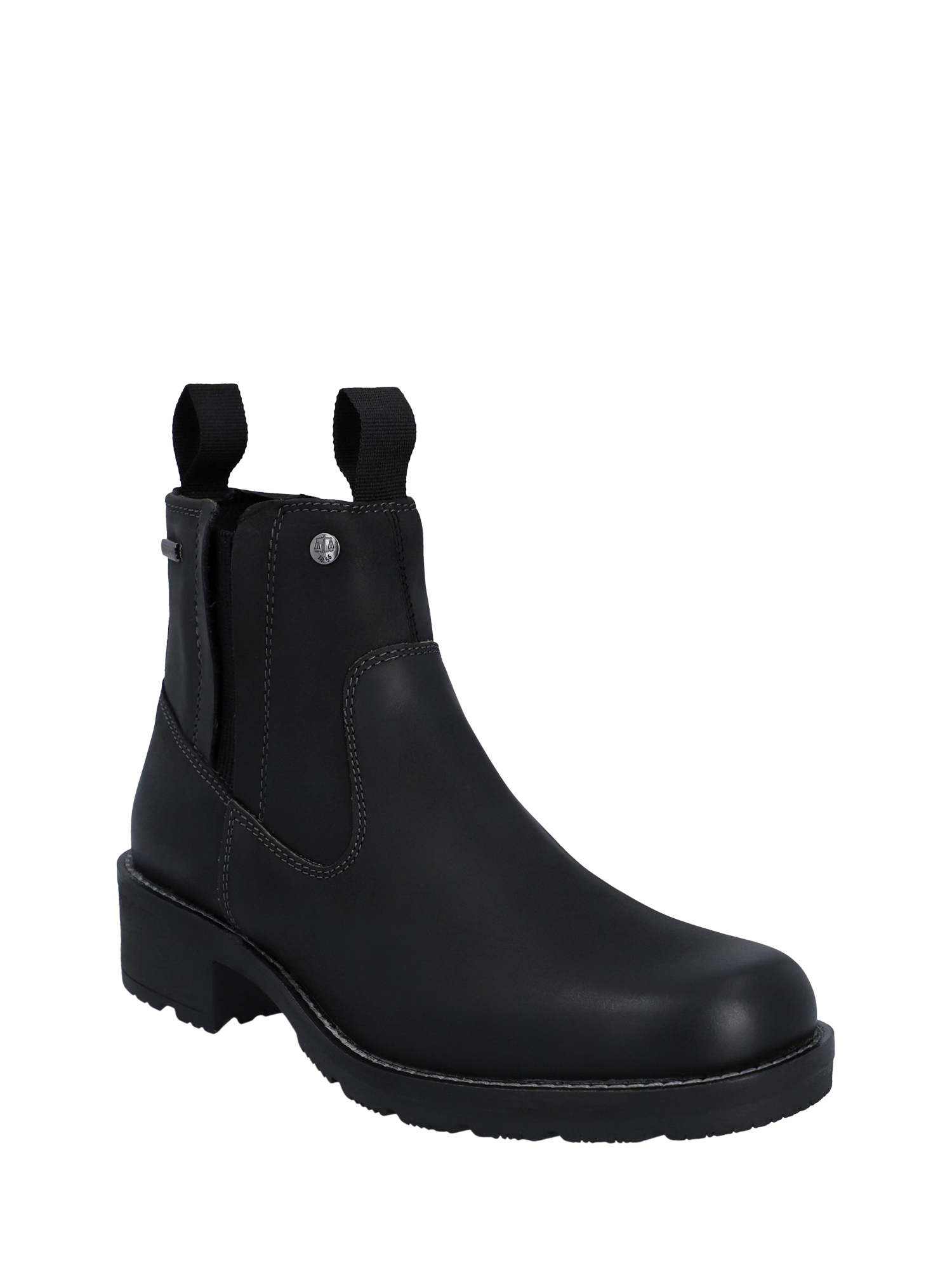 Product image 2 of 5, which shows Hunter Skye Dealer Leather Ankle Boots, Black, 4