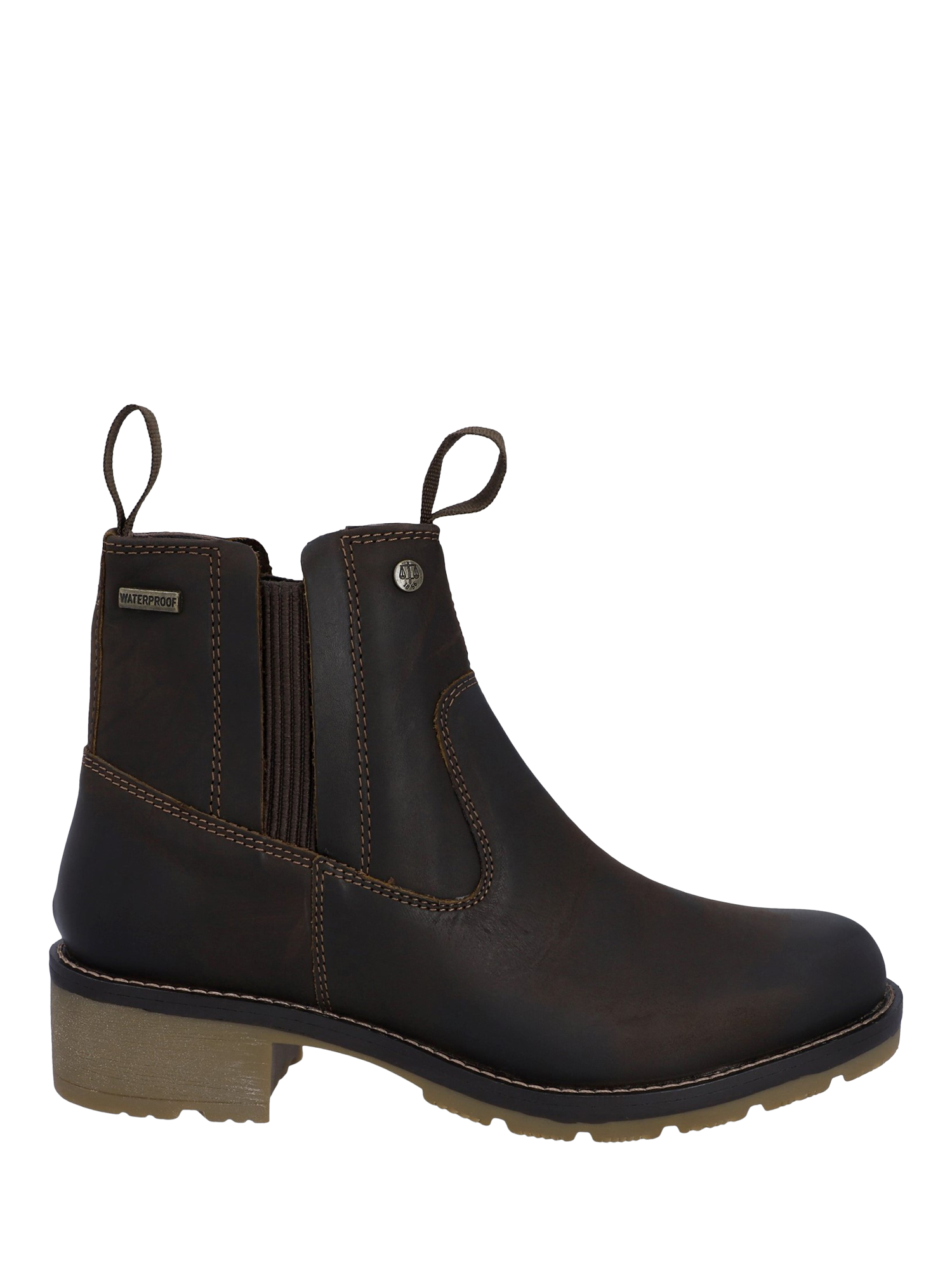Product image 1 of 5, which shows Hunter Skye Dealer Leather Ankle Boots, Brown, 4