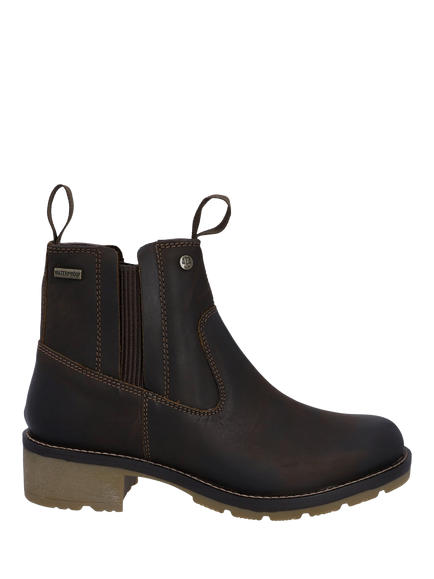 Hunter Skye Dealer Leather Ankle Boots, Brown
