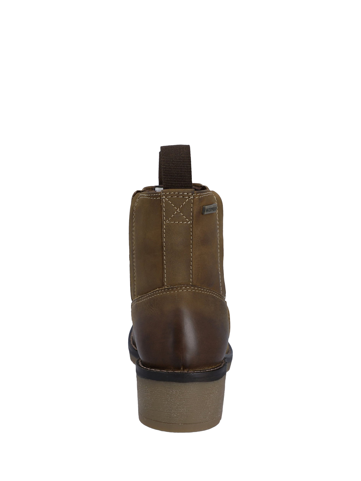 Product image 3 of 5, which shows Hunter Skye Dealer Leather Ankle Boots, Dark Tan, 4