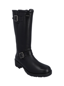 Hunter Skye Tall Leather Calf Boots - view 2, Black