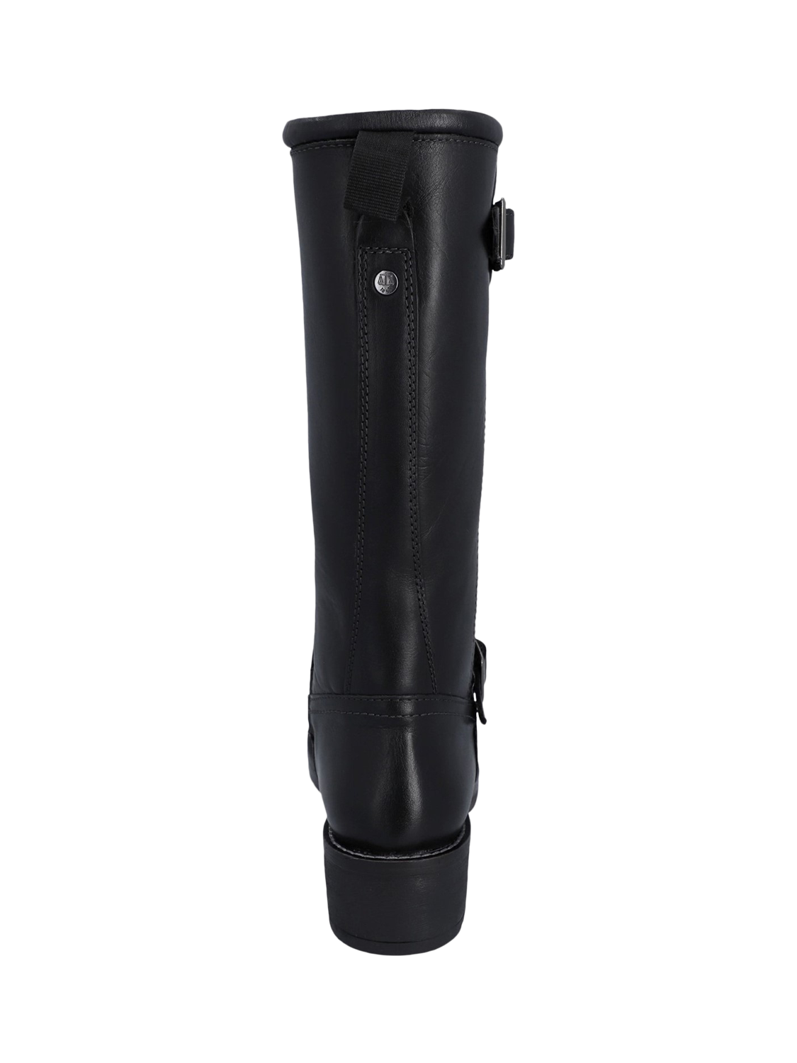 Product image 3 of 5, which shows Hunter Skye Tall Leather Calf Boots, Black, 4