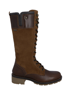 Hunter Skye Tall Lace Calf Boots, Brown, Brown