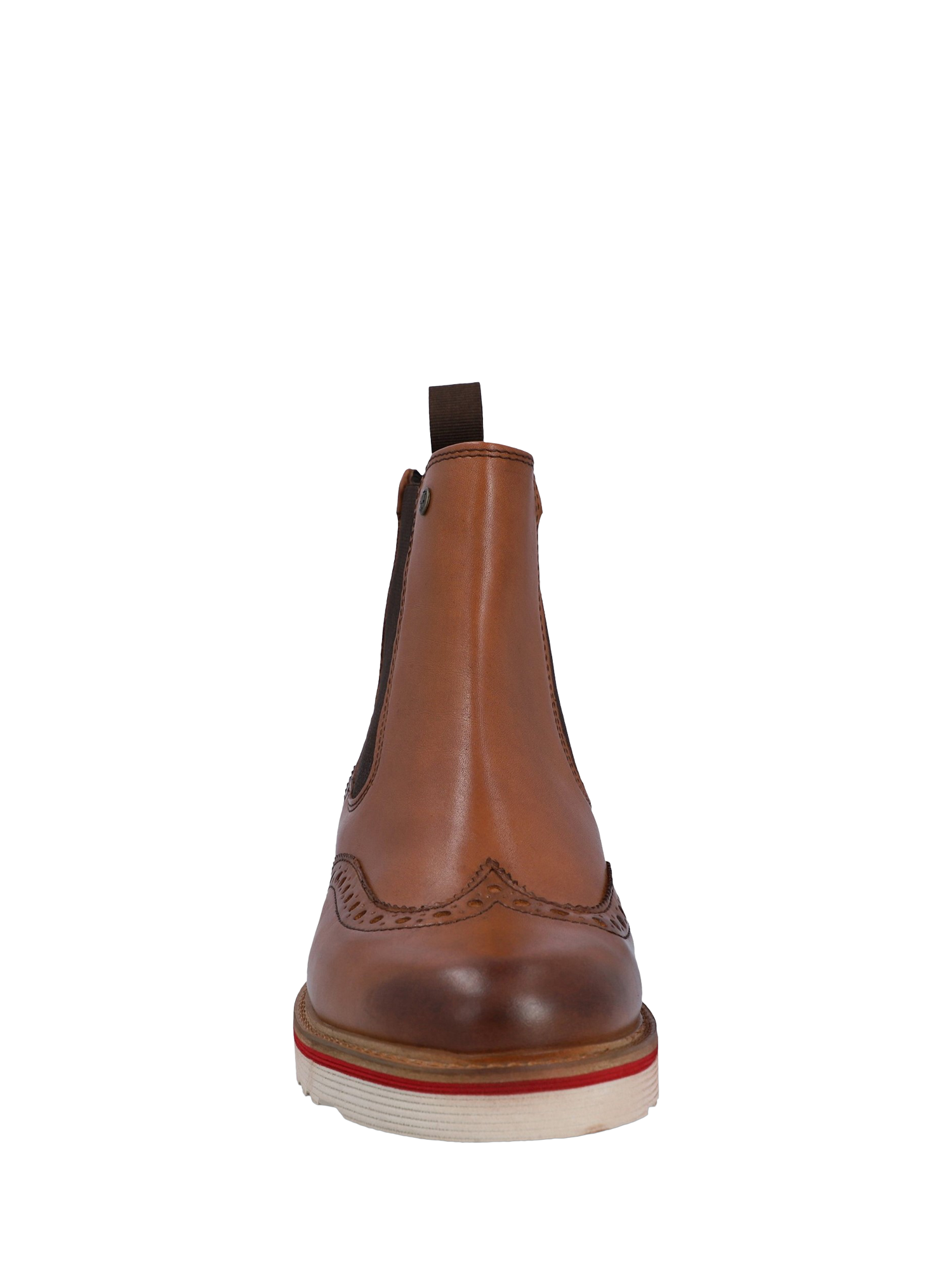 Product image 4 of 4, which shows Hunter Orkney Leather Brogue Chelsea Boots, Tan, 7