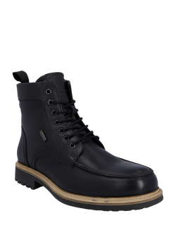 Hunter Shaws Leather Waterproof Ankle Boots, Black - view 2, Black