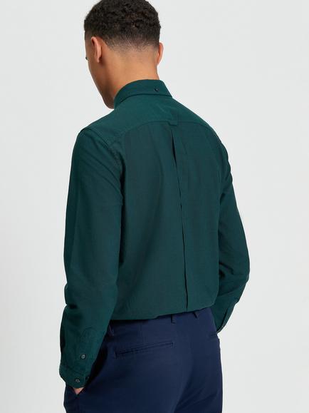 Ben Sherman Signature Cotton Oxford Shirt - view 2, Dark Green