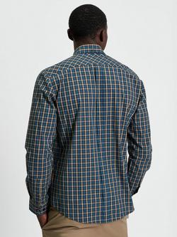 Ben Sherman Cotton House Check Shirt, Teal/Multi - view 2, Teal/Multi