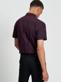 Ben Sherman Signature Organic Cotton Regular Fit Shirt - view 2, Dark Wine