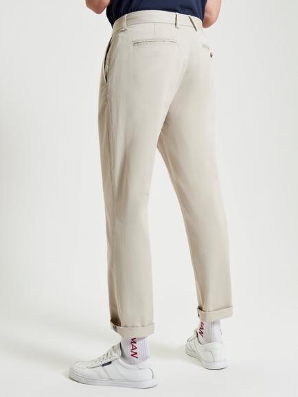 Ben Sherman Classic Slim Fit Cotton Chinos, Putty - view 2, Putty