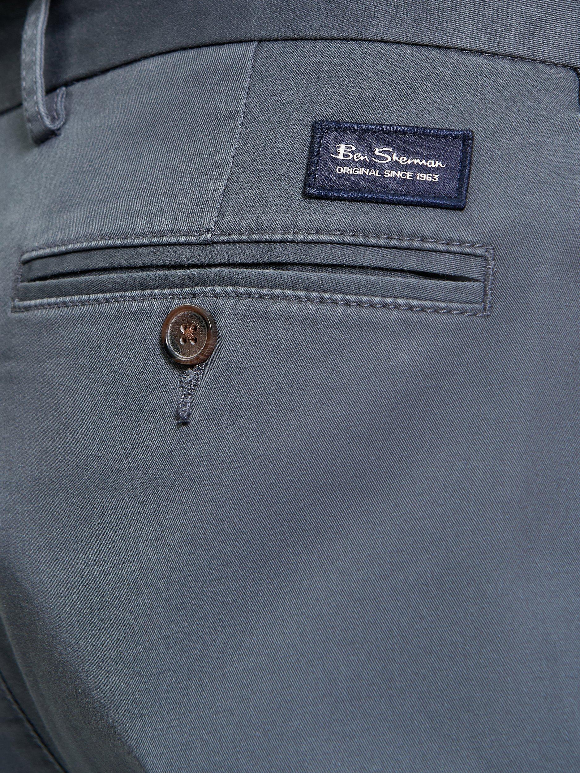 Product image 4 of 4, which shows Ben Sherman Slim Fit Chinos, Slate, 34R