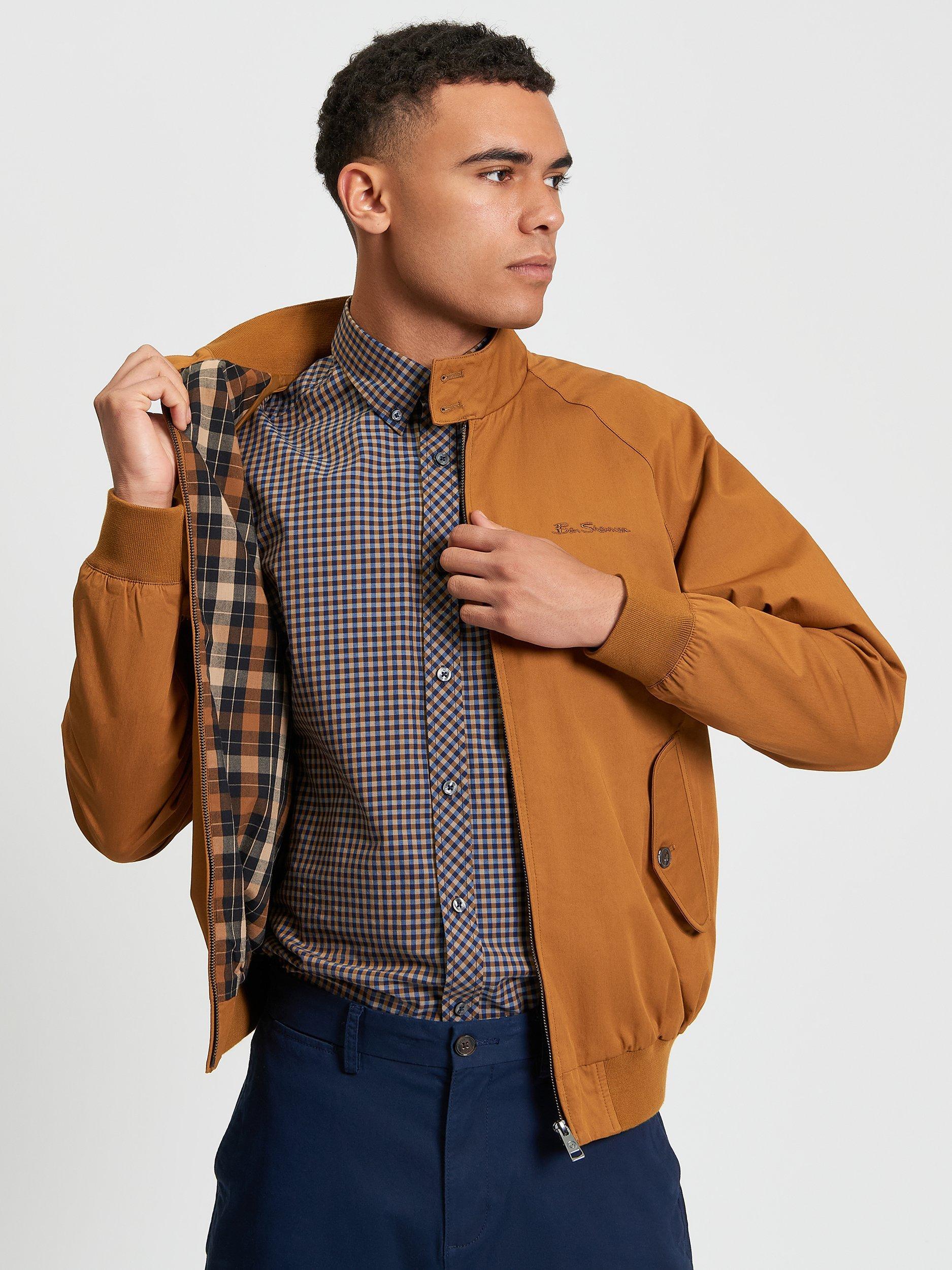 Product image 1 of 6, which shows Ben Sherman Signature Harrington Jacket, Bronze, S