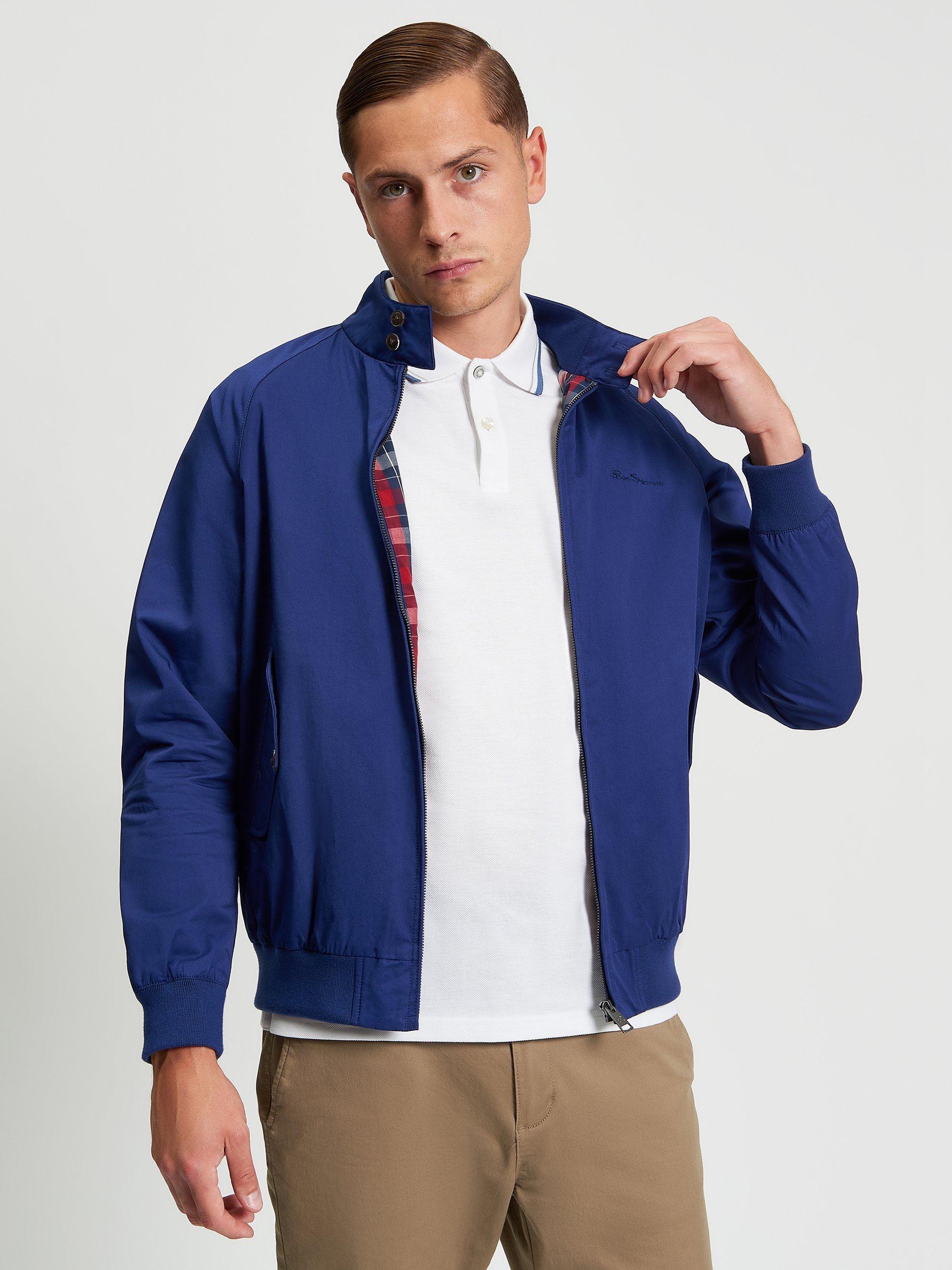 Product image 1 of 5, which shows Ben Sherman Signature Harrington Jacket, Persian Blue, S